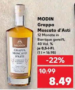 Kaufland MODIN Grappa Moscato d'Asti Angebot