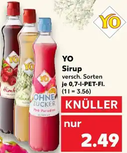 Kaufland YO Sirup Angebot