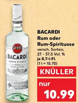 Kaufland BACARDI Rum oder Rum-Spirituose Angebot