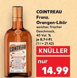Kaufland COINTREAU Franz. Orangen-Likör Angebot