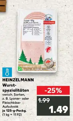 Kaufland HEINZELMANN Wurst- spezialitäten Angebot