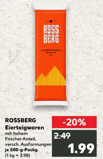 Kaufland ROSSBERG Eierteigwaren Angebot