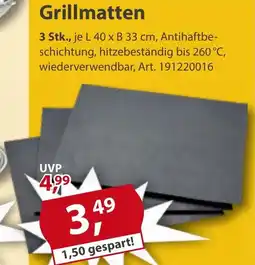 Sonderpreis Baumarkt Grillmatten Angebot