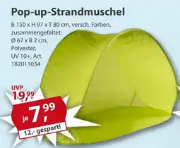 Sonderpreis Baumarkt Pop-up-Strandmuschel Angebot