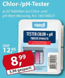 Sonderpreis Baumarkt medi POOL Chlor-/pH-Tester Angebot
