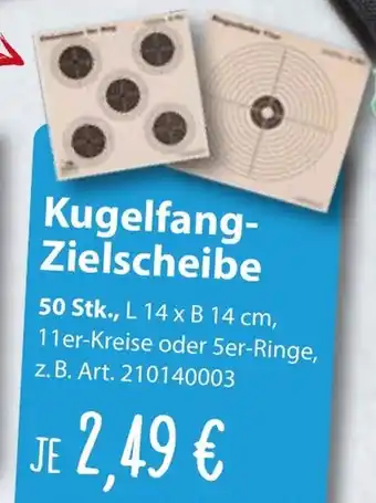 Sonderpreis Baumarkt Kugelfang- Zielscheibe Angebot