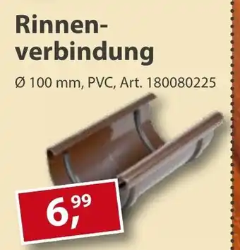 Sonderpreis Baumarkt Rinnenverbindung Angebot