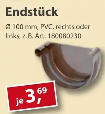 Sonderpreis Baumarkt Endstück Angebot