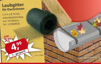 Sonderpreis Baumarkt Laubgitter für Dachrinnen Angebot