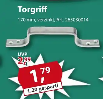 Sonderpreis Baumarkt Torgriff Angebot