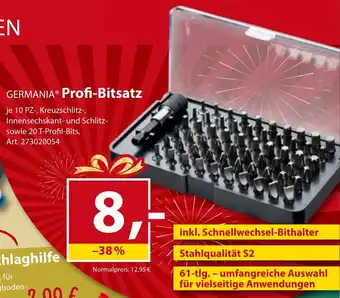 Sonderpreis Baumarkt GERMANIA Profi-Bitsatz Angebot