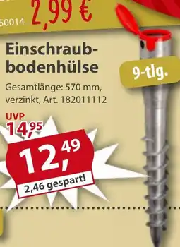 Sonderpreis Baumarkt Einschraubbodenhülse 9-tlg. Angebot