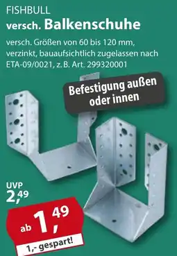 Sonderpreis Baumarkt FISHBULL versch. Balkenschuhe Angebot