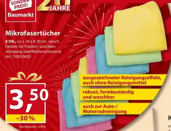Sonderpreis Baumarkt Mikrofasertücher Angebot