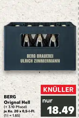Kaufland BERG Orignal Hell Angebot
