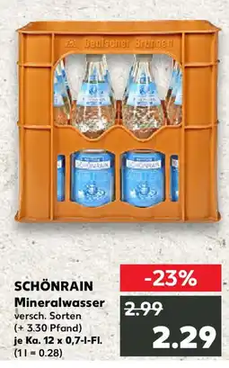 Kaufland SCHÖNRAIN Mineralwasser Angebot