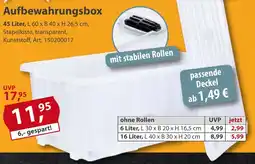 Sonderpreis Baumarkt Aufbewahrungsbox Angebot