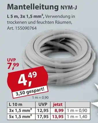 Sonderpreis Baumarkt Mantelleitung NYM-J Angebot