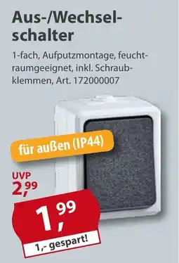 Sonderpreis Baumarkt Aus-/Wechselschalter Angebot