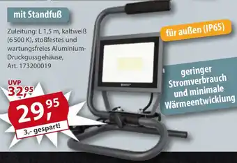 Sonderpreis Baumarkt UNITEC versch. LED-Flutlichtstrahler mit Standfuß Angebot