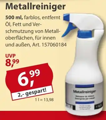 Sonderpreis Baumarkt Metallreiniger Angebot