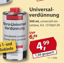 Sonderpreis Baumarkt Nitro-Universal Verdünnung Angebot