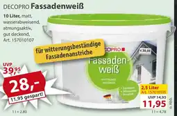 Sonderpreis Baumarkt DECOPRO Fassadenweiß Angebot