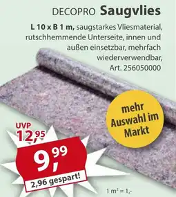 Sonderpreis Baumarkt DECOPRO Saugvlies Angebot