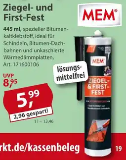 Sonderpreis Baumarkt MEM Ziegel- und First-Fest Angebot