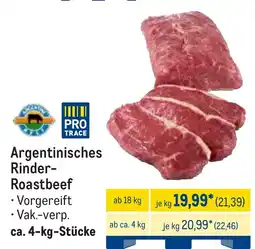 METRO Argentinisches Rinder- Roastbeef Angebot