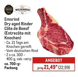 METRO Emsrind Dry aged Rinder Côte de Boeuf (Entrecôte mit Knochen) Angebot