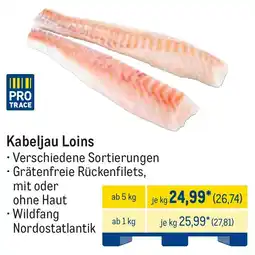 METRO Kabeljau Loins Angebot
