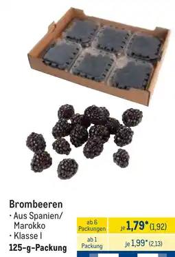 METRO Brombeeren Angebot