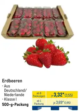 METRO Erdbeeren Angebot