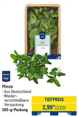 METRO METRO Chef Minze Angebot