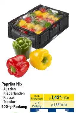 METRO Paprika Mix Angebot