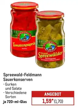 METRO Spreewald-Feldmann Sauerkonserven Angebot