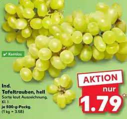 Kaufland Ind. Tafeltrauben, hell Angebot