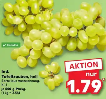 Kaufland Ind. Tafeltrauben, hell Angebot