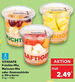 Kaufland VITASAFE Früchte-Mix, Melonen-Mix oder Ananasstücke Angebot