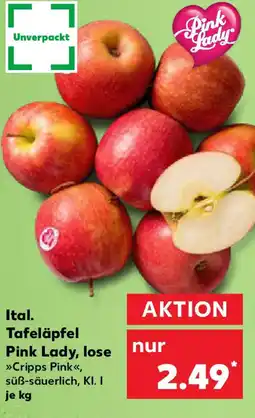 Kaufland Ital. Tafeläpfel Pink Lady, lose Angebot