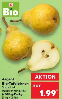 Kaufland Argent. Bio-Tafelbirnen Angebot