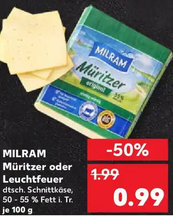 Kaufland MILRAM Müritzer Müritzer oder Leuchtfeuer Angebot
