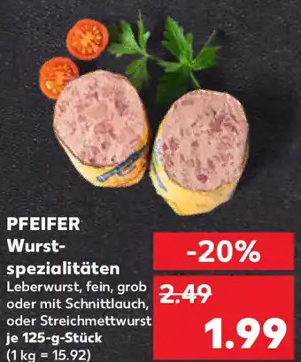 Kaufland PFEIFER Wurst- spezialitäten Angebot