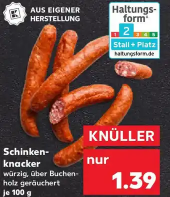 Kaufland Schinken- knacker Angebot