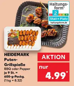 Kaufland HEIDEMARK Puten- Grillspieße Angebot