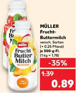 Kaufland MÜLLER Frucht- Buttermilch Angebot