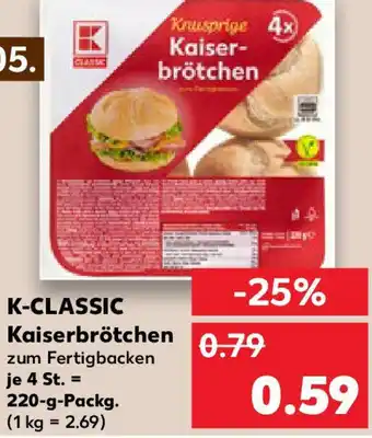 Kaufland K-CLASSIC Kaiserbrötchen Angebot