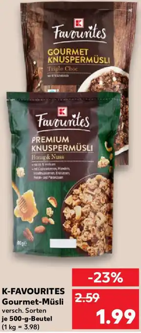 Kaufland K-FAVOURITES Gourmet-Müsli Angebot