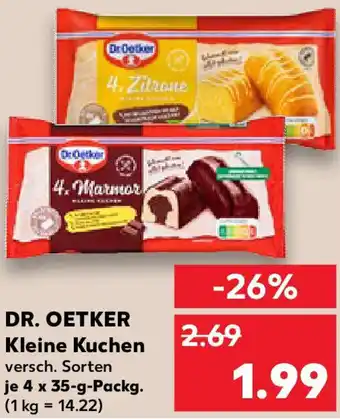 Kaufland DR. OETKER Kleine Kuchen Angebot
